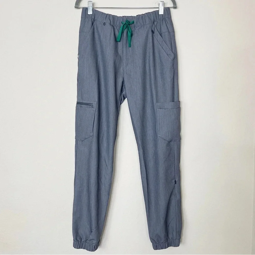 FIGS Men's Gray Cargo Jogger Scrub Pants